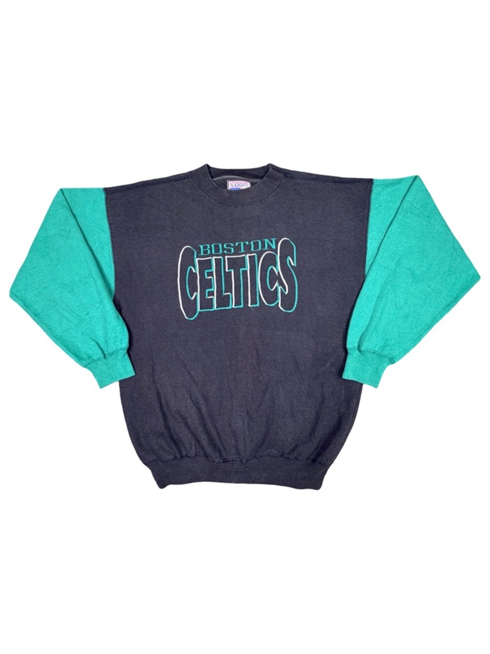 Vintage LOGO 7 Boston Celtics Crew Neck Sweatshirt - Size Large